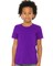 BELLA+CANVAS Youth Short Sleeve Crewneck Jersey Tee Soft Cotton Kids T-Shirt Lightweight School & Custom Print Shirt